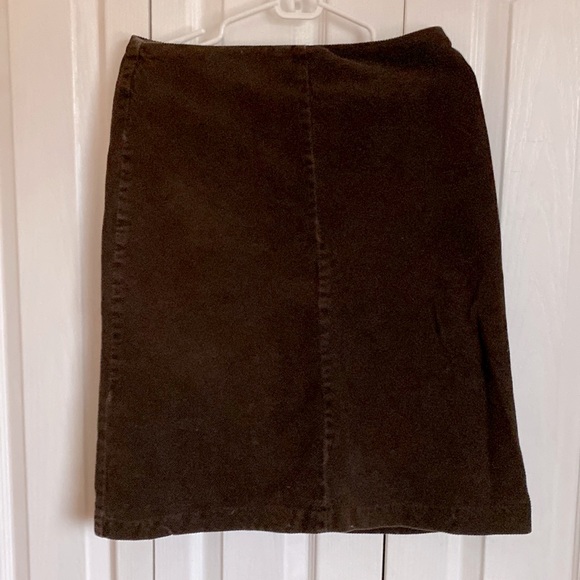 RW & Co brown corduroy pencil skirt size 9 - Picture 1 of 5